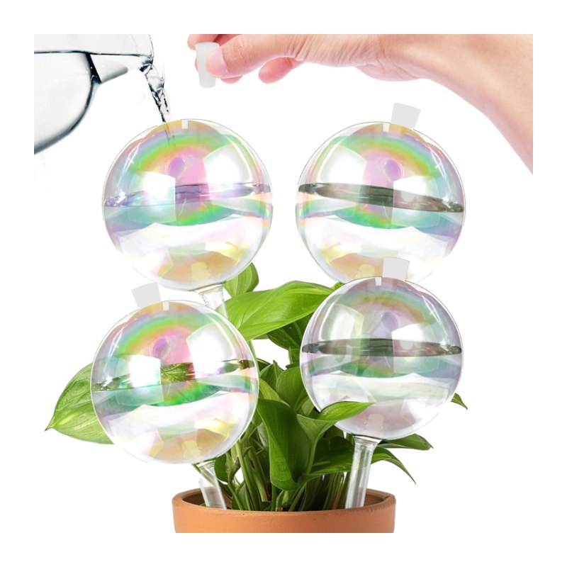 Plant Quencher Glass Watering Globes, Set of 3